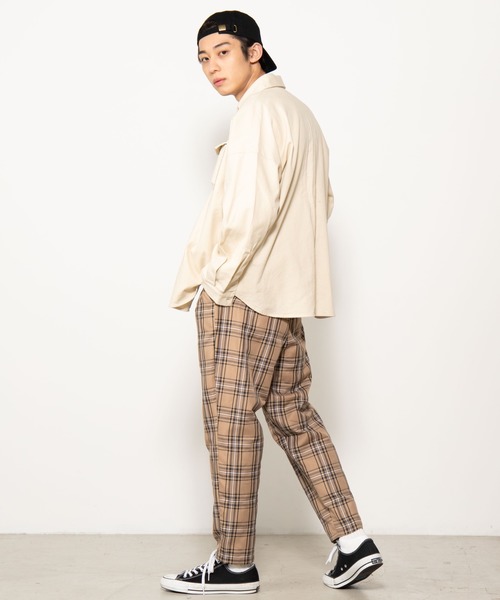 WEGO（ウィゴー）の「WEGO/【セットアップ対応商品】TRチェックペグトップスラックス（スラックス・メンズ・ベージュ系その他3/ブラウン系その他2/ベージュ系その他2・LARGE/MEDIUM/SMALL）」の18枚目の写真