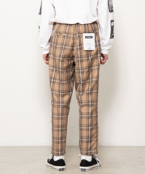 WEGO（ウィゴー）の「WEGO/【セットアップ対応商品】TRチェックペグトップスラックス（スラックス・メンズ・ベージュ系その他3/ブラウン系その他2/ベージュ系その他2・LARGE/MEDIUM/SMALL）」の6枚目の写真