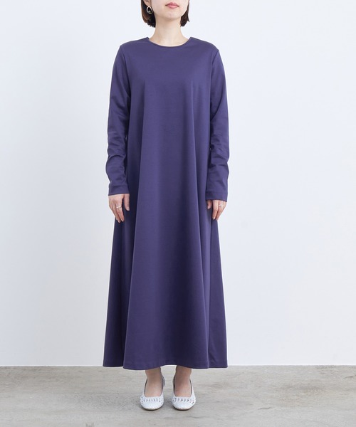 ADAM ET ROPE'（アダムエロペ）の「BACKオープンポンチワンピース（ワンピース・レディース・ブルー系その他/ベージュ系その他・FREE）」の6枚目の写真