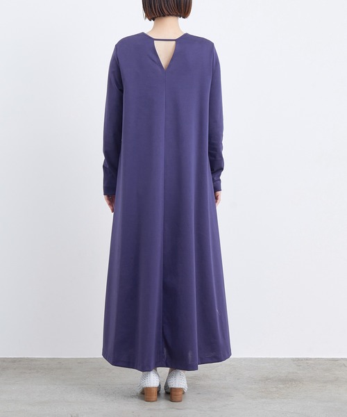 ADAM ET ROPE'（アダムエロペ）の「BACKオープンポンチワンピース（ワンピース・レディース・ブルー系その他/ベージュ系その他・FREE）」の8枚目の写真