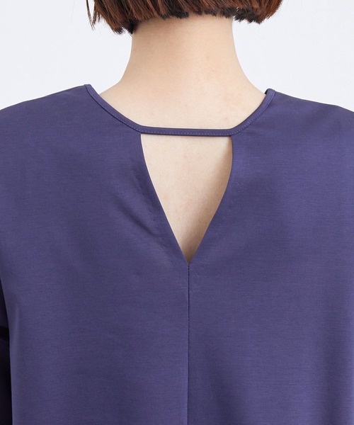 ADAM ET ROPE'（アダムエロペ）の「BACKオープンポンチワンピース（ワンピース・レディース・ブルー系その他/ベージュ系その他・FREE）」の9枚目の写真