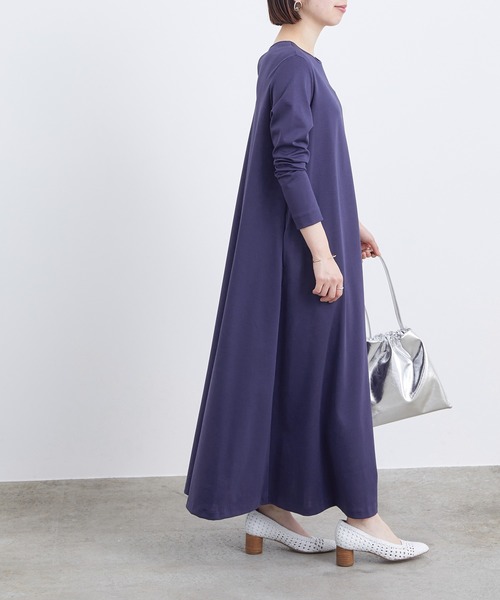 ADAM ET ROPE'（アダムエロペ）の「BACKオープンポンチワンピース（ワンピース・レディース・ブルー系その他/ベージュ系その他・FREE）」の17枚目の写真