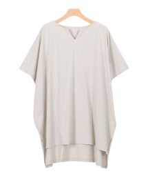 キーネックオーバーTシャツ