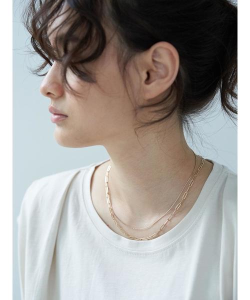 AMERICAN HOLIC（アメリカンホリック）の「コンビチェーン2連ネックレス（ネックレス・レディース・ゴールド/シルバー・FREE）」の5枚目の写真