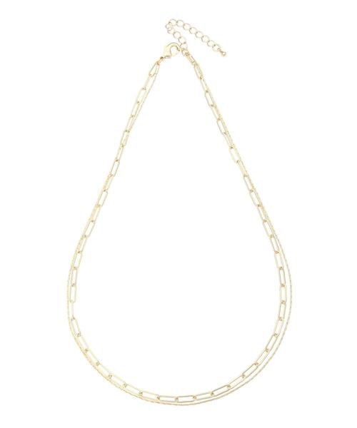 AMERICAN HOLIC（アメリカンホリック）の「コンビチェーン2連ネックレス（ネックレス・レディース・ゴールド/シルバー・FREE）」の7枚目の写真