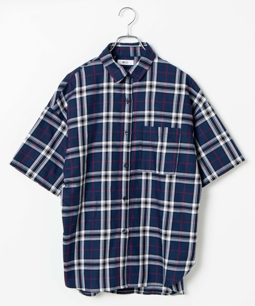 WEGO(ウィゴー)の「WEGO/ハーフスリーブルーズシャツ(シャツ/ブラウス・レディース・ホワイト/ベージュ系その他2/ブルー系その他2・FREE)」の22枚目の写真