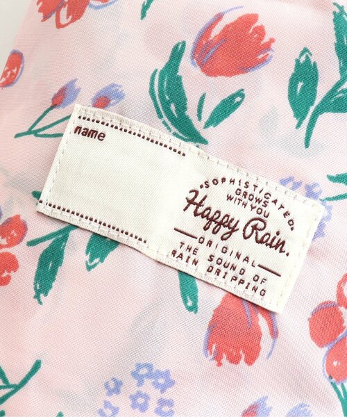 apres les cours（アプレレクール）の「■お花柄ランドコート（レインコート/ポンチョ・キッズ・ネイビー/ピンク・100/120/130/110）」の5枚目の写真