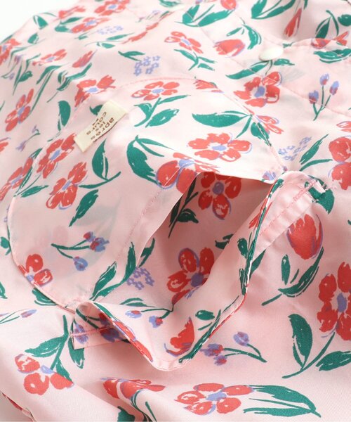 apres les cours（アプレレクール）の「■お花柄ランドコート（レインコート/ポンチョ・キッズ・ネイビー/ピンク・100/120/130/110）」の10枚目の写真