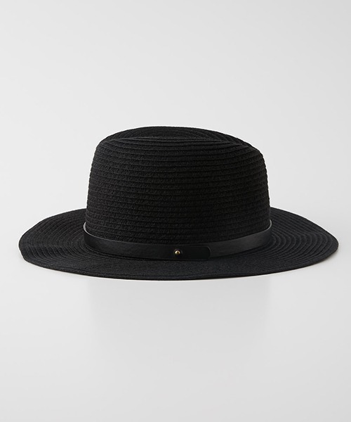 AZUL by moussy（アズールバイマウジー）の「BELT FOLDING PAPER HAT/ベルトフォールディングペーパーハット（ハット・レディース・ブラック/ライトベージュ・FREE）」の6枚目の写真