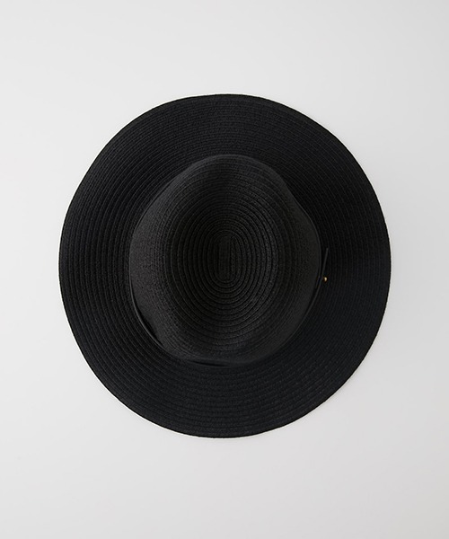 AZUL by moussy（アズールバイマウジー）の「BELT FOLDING PAPER HAT/ベルトフォールディングペーパーハット（ハット・レディース・ブラック/ライトベージュ・FREE）」の12枚目の写真