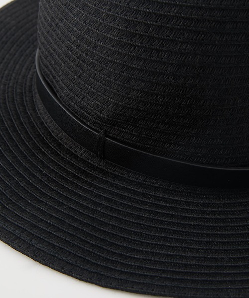 AZUL by moussy（アズールバイマウジー）の「BELT FOLDING PAPER HAT/ベルトフォールディングペーパーハット（ハット・レディース・ブラック/ライトベージュ・FREE）」の9枚目の写真
