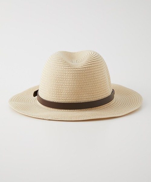 AZUL by moussy（アズールバイマウジー）の「BELT FOLDING PAPER HAT/ベルトフォールディングペーパーハット（ハット・レディース・ブラック/ライトベージュ・FREE）」の11枚目の写真