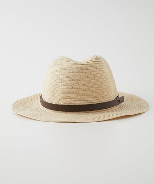 AZUL by moussy（アズールバイマウジー）の「BELT FOLDING PAPER HAT/ベルトフォールディングペーパーハット（ハット・レディース・ブラック/ライトベージュ・FREE）」の3枚目の写真
