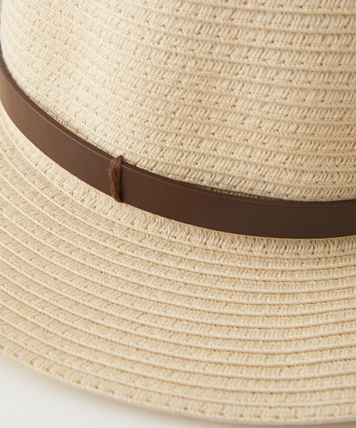 AZUL by moussy（アズールバイマウジー）の「BELT FOLDING PAPER HAT/ベルトフォールディングペーパーハット（ハット・レディース・ブラック/ライトベージュ・FREE）」の7枚目の写真