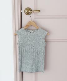 coen | 【coen キッズ/ジュニア】シャーリングノースリーブカットソー(Tシャツ/カットソー)