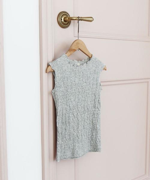 coen（コーエン）の「【coen キッズ/ジュニア】シャーリングノースリーブカットソー（Tシャツ/カットソー・キッズ・グレー/ホワイト・120/150/100/130/110/140）」の10枚目の写真