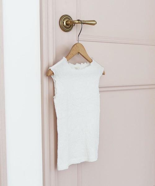 coen（コーエン）の「【coen キッズ/ジュニア】シャーリングノースリーブカットソー（Tシャツ/カットソー・キッズ・グレー/ホワイト・120/150/100/130/110/140）」の9枚目の写真