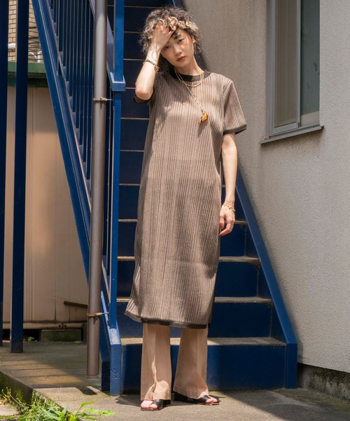 MAISON SPECIAL（メゾンスペシャル）の「シアーリブニットワンピース