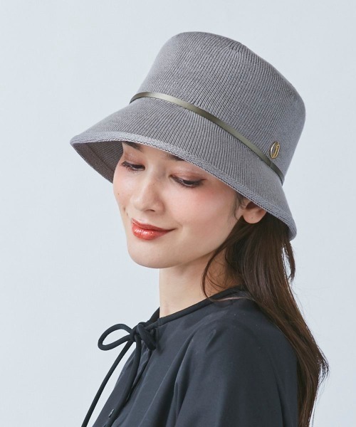 Chapeau d' Oシャポードオーブレード クロッシェ 帽子 ハット 黒 Chapeau d' O 帽子 ハット Si Braid Edge Up Cloche