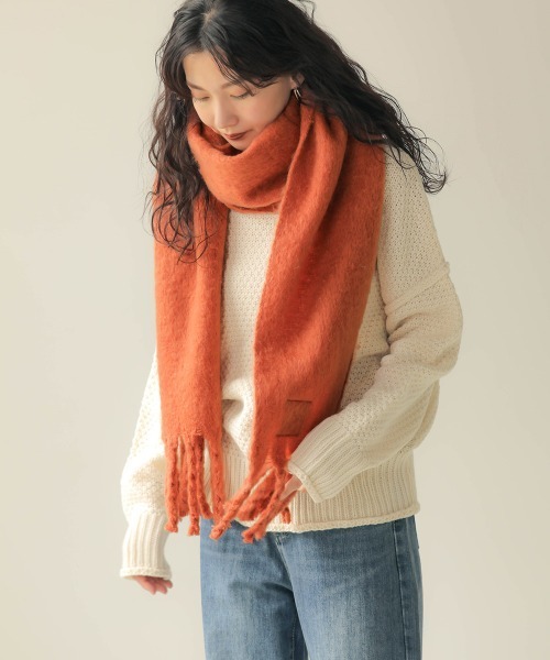 Bab(バブ)の「【WEB限定】カラーボリュームストール(ストール/ショール・レディース・ピンク/ターコイズブルー/ベージュ/オレンジ/グレー/ブラック/ホワイト系その他・FREE)」の7枚目の写真