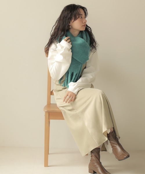 Bab(バブ)の「【WEB限定】カラーボリュームストール(ストール/ショール・レディース・ピンク/ターコイズブルー/ベージュ/オレンジ/グレー/ブラック/ホワイト系その他・FREE)」の16枚目の写真