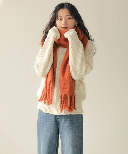 Bab(バブ)の「【WEB限定】カラーボリュームストール(ストール/ショール・レディース・ピンク/ターコイズブルー/ベージュ/オレンジ/グレー/ブラック/ホワイト系その他・FREE)」の19枚目の写真
