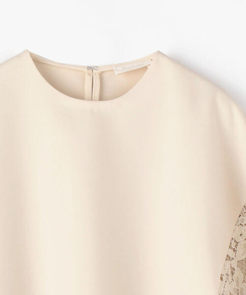 TOMORROWLAND （トゥモローランド）の「ドライダブルクロス レースコンビブラウス（シャツ/ブラウス・レディース・ライトブルー/ブラック/ネイビー/ライトベージュ・36/34）」の10枚目の写真