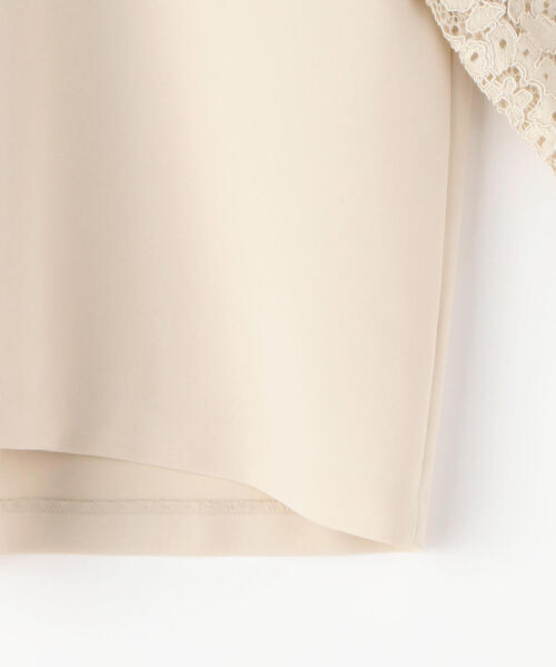 TOMORROWLAND （トゥモローランド）の「ドライダブルクロス レースコンビブラウス（シャツ/ブラウス・レディース・ライトブルー/ブラック/ネイビー/ライトベージュ・36/34）」の12枚目の写真