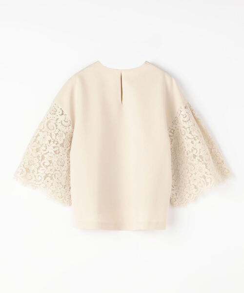 TOMORROWLAND （トゥモローランド）の「ドライダブルクロス レースコンビブラウス（シャツ/ブラウス・レディース・ライトブルー/ブラック/ネイビー/ライトベージュ・36/34）」の14枚目の写真