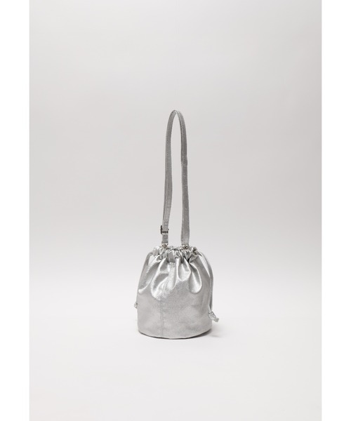 DEVICE（デバイス）の「【WEARISTA じーたー×DEVICE コラボ】Rename ソフトフェイクレザー 巾着 トート ショルダーバッグ（ショルダーバッグ・メンズ・ブラック/ベージュ/グリーン/シルバー/ゴールド・FREE）」の17枚目の写真