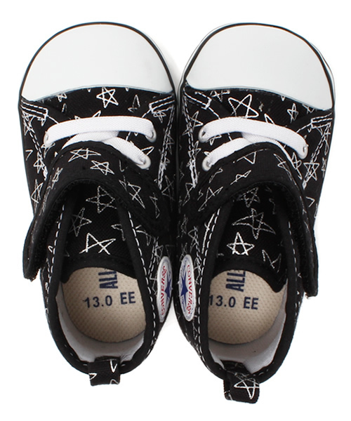 CONVERSE(コンバース)の「BABY ALL STAR SHINYSTARS V-1/ベビー オールスター シャイニースターズ V-1(スニーカー・キッズ・ホワイト×ピンク/ブラック×シルバー・13.5㎝/15cm/14.5㎝/14cm/12.5cm/12cm/13cm)」の10枚目の写真