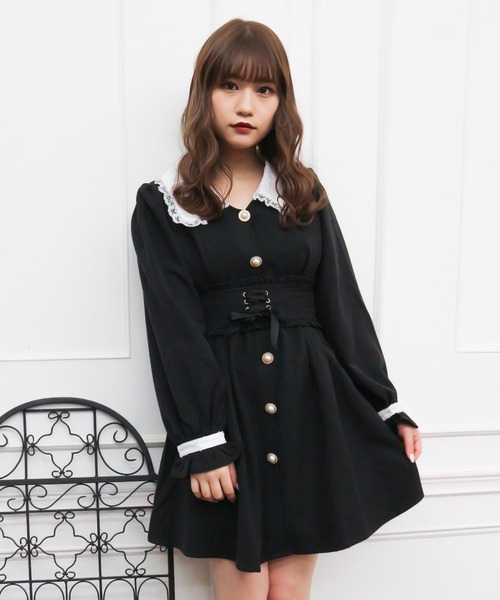 ワンピース ワンピース ドレス セール ヘリンボーンシャツワンピース ワンピース Rojita ロジータ のファッション