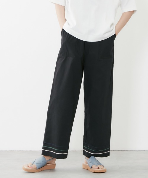 POU DOU DOU（プードゥドゥ）の「山道テープ使いマリンパンツ（その他パンツ・レディース・ブラック/キナリ・3）」の13枚目の写真