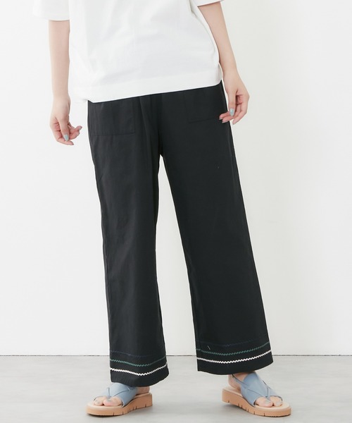 POU DOU DOU（プードゥドゥ）の「山道テープ使いマリンパンツ（その他パンツ・レディース・ブラック/キナリ・3）」の12枚目の写真