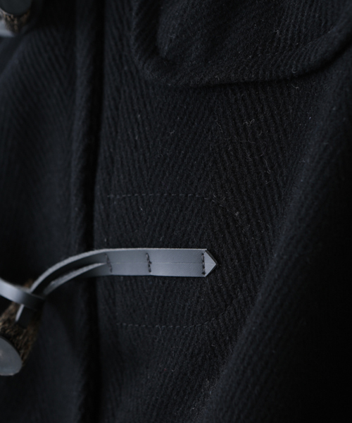 Another Edition（アナザーエディション）の「ヘリンボーンロングダッフル（ブラック）/AE HRBN LONG DFL09（ダッフルコート・レディース・ブラック・SMALL/MEDIUM）」の13枚目の写真