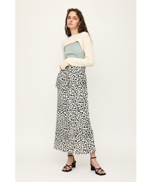 SLY（スライ）の「A-LINE BELT POCKET M SK Aライン ベルト スカート（スカート・レディース・ブラック/ライトグレー/マルチ・2/1/0）」の3枚目の写真