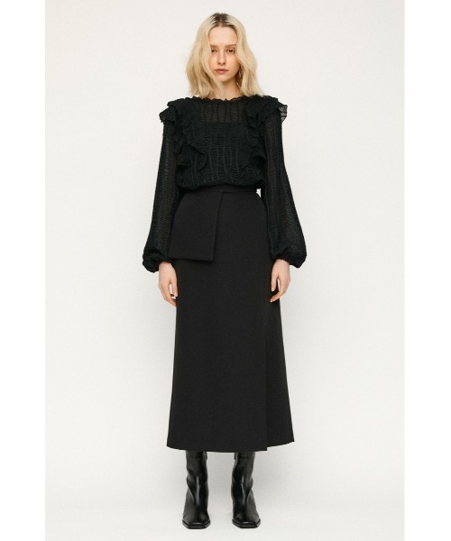 SLY（スライ）の「A-LINE BELT POCKET M SK Aライン ベルト スカート（スカート・レディース・ブラック/ライトグレー/マルチ・2/1/0）」の7枚目の写真