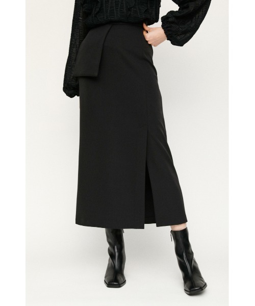 SLY（スライ）の「A-LINE BELT POCKET M SK Aライン ベルト スカート（スカート・レディース・ブラック/ライトグレー/マルチ・2/1/0）」の8枚目の写真