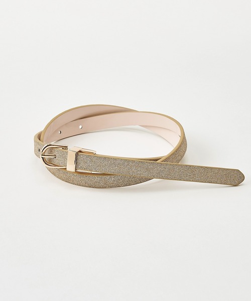 one after another NICE CLAUP（ワンアフターアナザーナイスクラップ）の「リバーシブルベルト（ベルト・レディース・モカ/パイソン/ゴールド・FREE）」の3枚目の写真