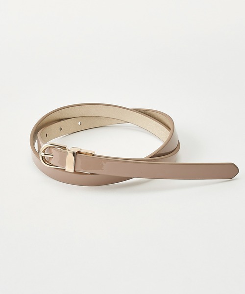 one after another NICE CLAUP（ワンアフターアナザーナイスクラップ）の「リバーシブルベルト（ベルト・レディース・モカ/パイソン/ゴールド・FREE）」の2枚目の写真