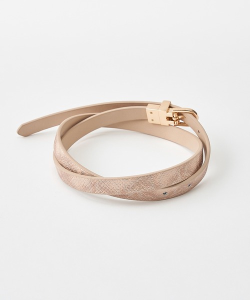 one after another NICE CLAUP（ワンアフターアナザーナイスクラップ）の「リバーシブルベルト（ベルト・レディース・モカ/パイソン/ゴールド・FREE）」の9枚目の写真