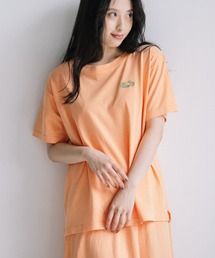 ルーズシャツ / Tシャツ / 半袖 / バック / ロゴ / プリント / ワンポイント / カジュアル / セットアップ