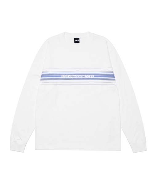 LMCの「MULTIPLE STRIPE LONG SLV TEE（Tシャツ/カットソー・メンズ・グレー/ホワイト・L/M/S）」の2枚目の写真