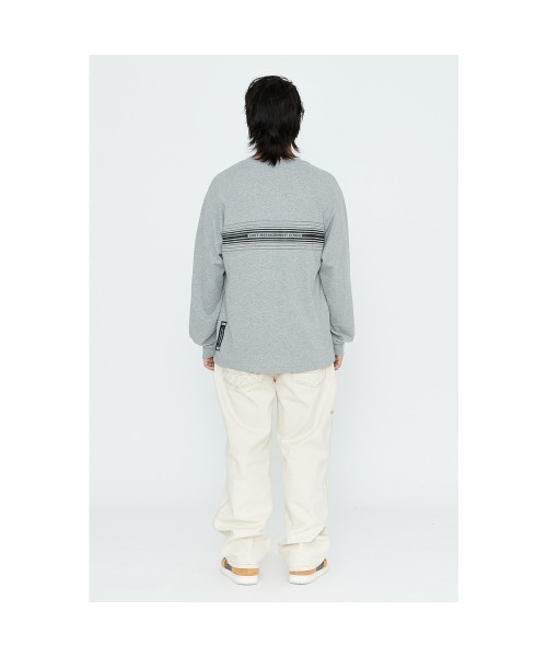 LMCの「MULTIPLE STRIPE LONG SLV TEE（Tシャツ/カットソー・メンズ・グレー/ホワイト・L/M/S）」の8枚目の写真