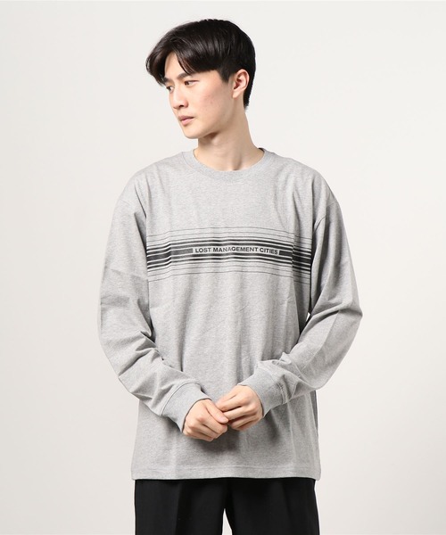 LMCの「MULTIPLE STRIPE LONG SLV TEE（Tシャツ/カットソー・メンズ・グレー/ホワイト・L/M/S）」の7枚目の写真