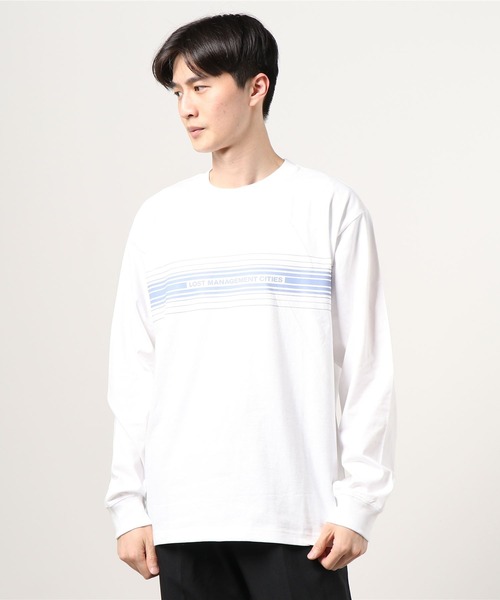 LMCの「MULTIPLE STRIPE LONG SLV TEE（Tシャツ/カットソー・メンズ・グレー/ホワイト・L/M/S）」の13枚目の写真
