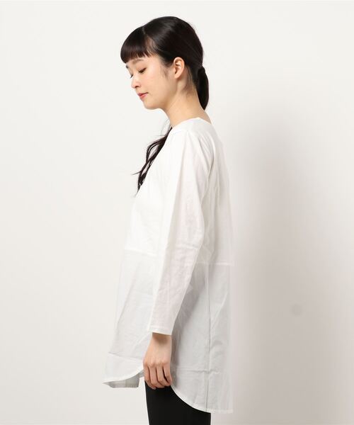 Lugnoncure(ルノンキュール)の「布帛ドッキングインナー(Tシャツ/カットソー・レディース・オフホワイト・フリ-)」の2枚目の写真