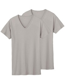 YG（ワイジー）の「YG VネックTシャツ 消臭加工 2枚組 DRY&COOL（インナーウェア/肌着・メンズ）」