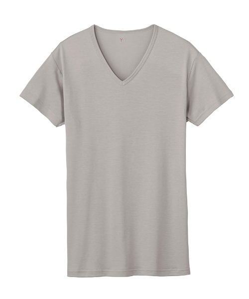 14th Addiction VネックTシャツ ホワイト/ブラック　レイヤード YG VネックTシャツ 消臭加工 2枚組 DRY&COOL（インナーウェア/肌着