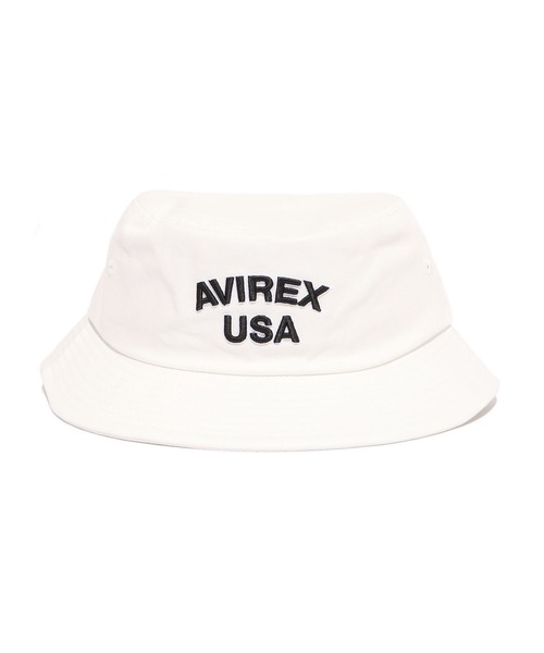 AVIREX（アヴィレックス）の「AVIREX/アビレックス AX USA 3D EMB BUCKET HAT バケットハット（ハット・メンズ・ホワイト/ブラック/ネイビー/カーキ・FREE）」の11枚目の写真